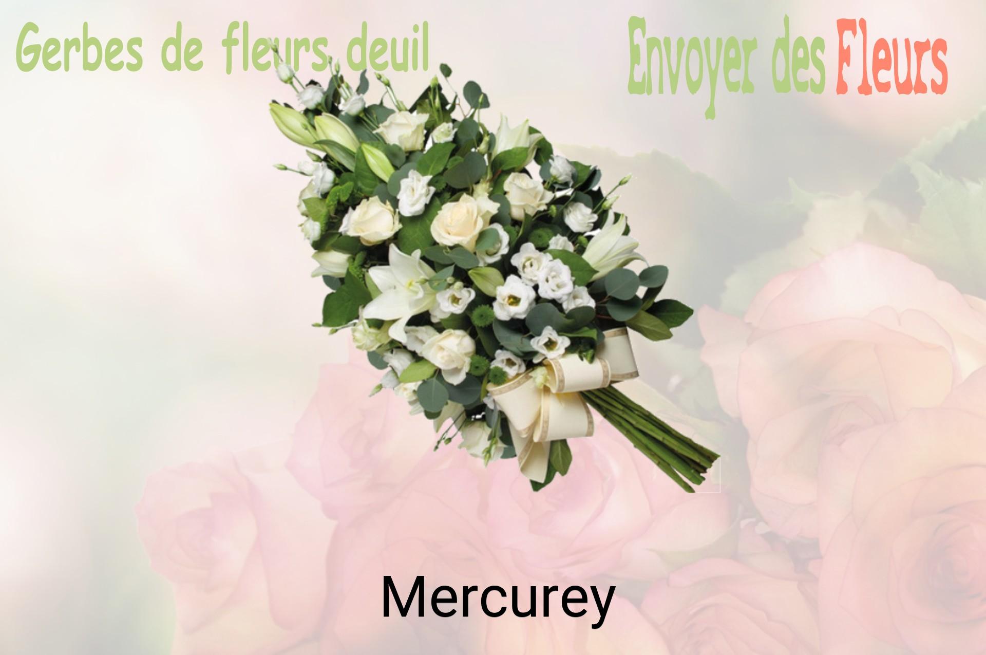 Gerbe de fleurs de deuil livrée à Mercurey